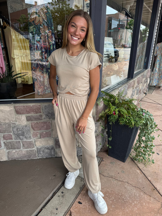 Off Duty Set - Dusty Taupe