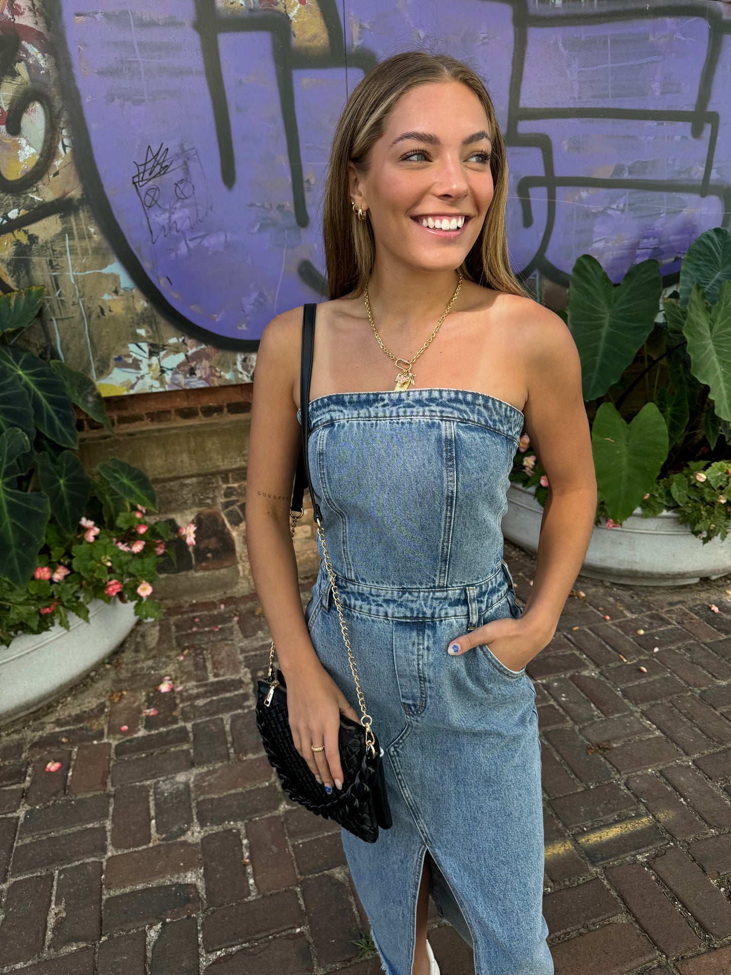 Savannah Midi Denim Dress