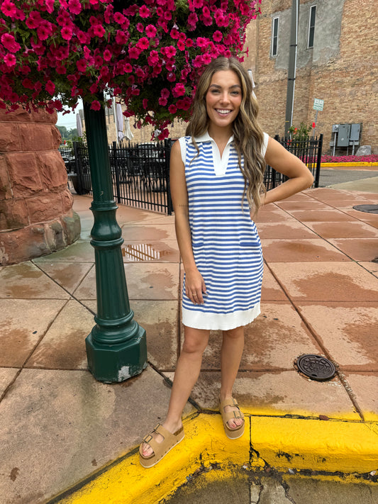 Hazel Striped Mini Dress