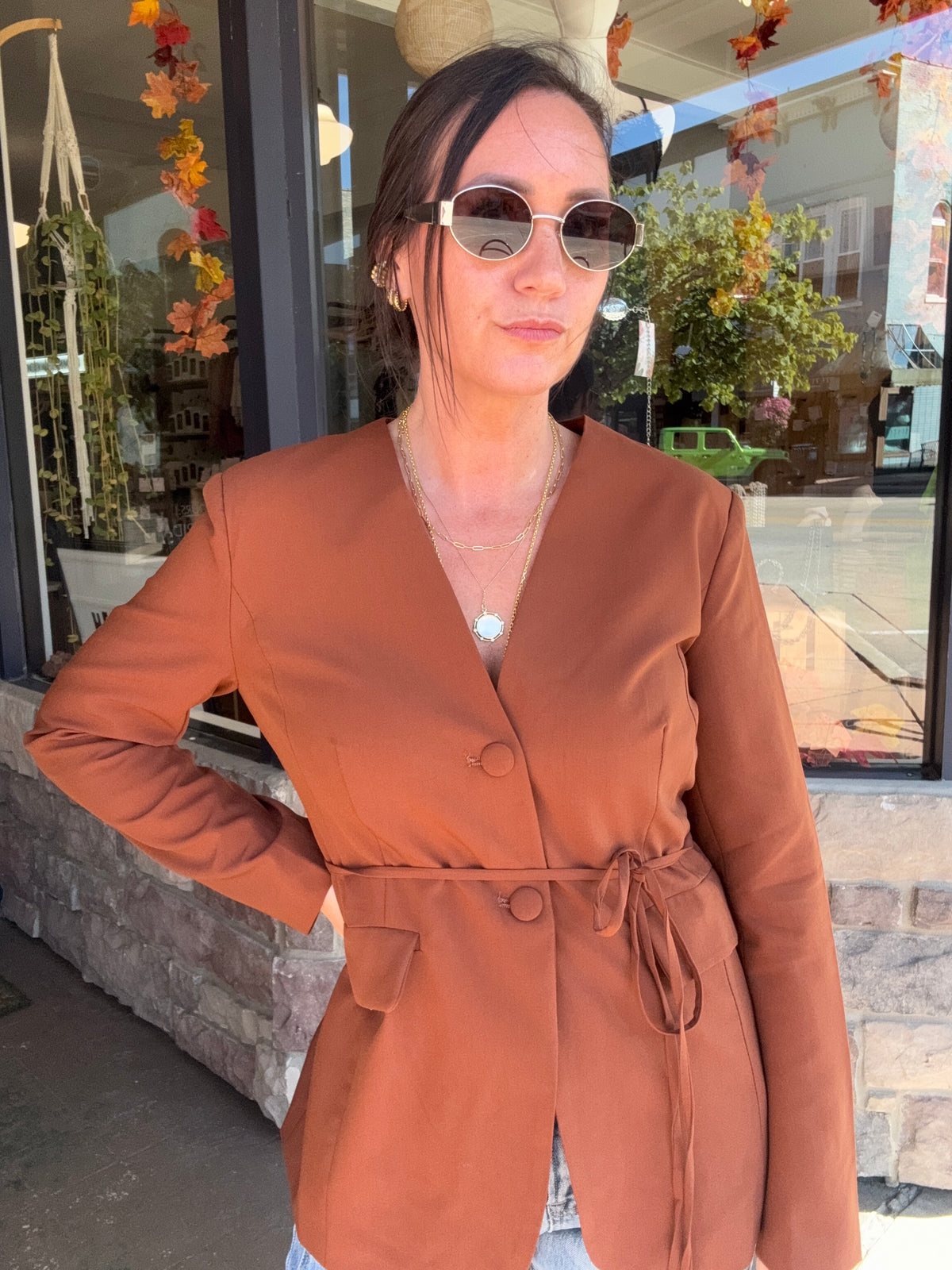 Monroe Tie-Waist Blazer