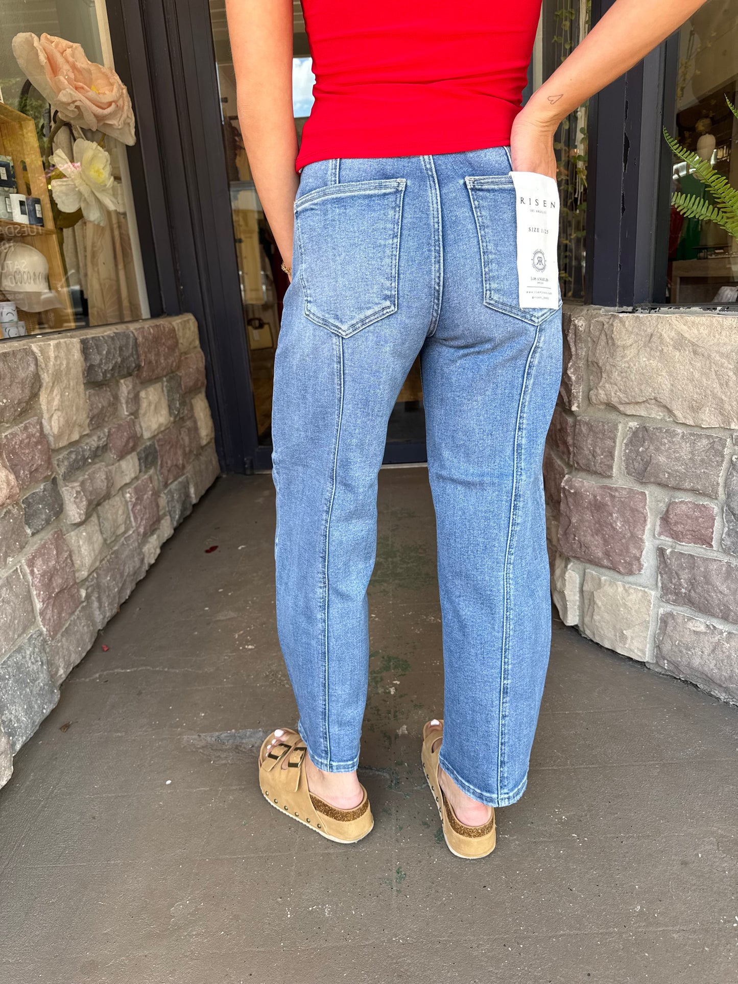 Sutton Seam Barrel Jeans