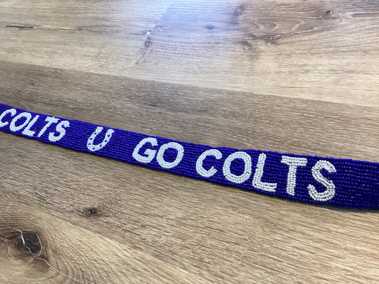Colts Football Bag Strap Horseshoe