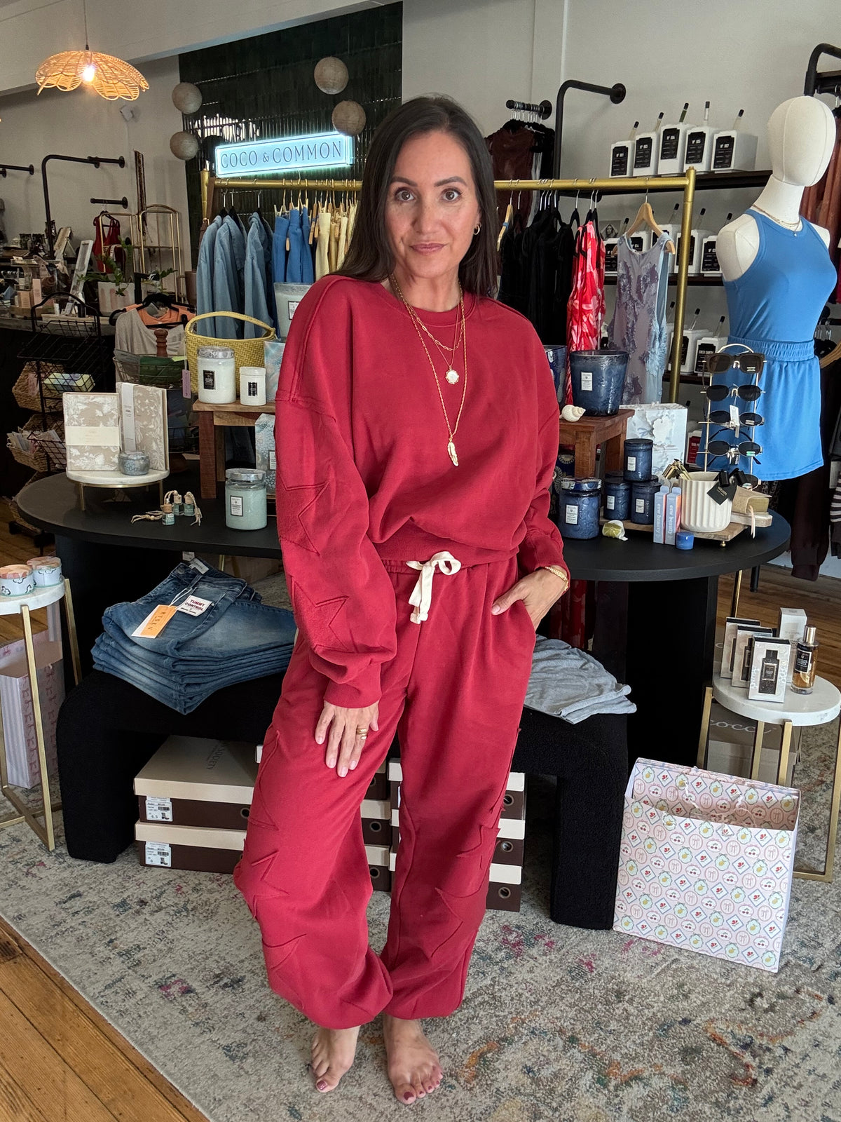 Starstruck Sweatpants - Red