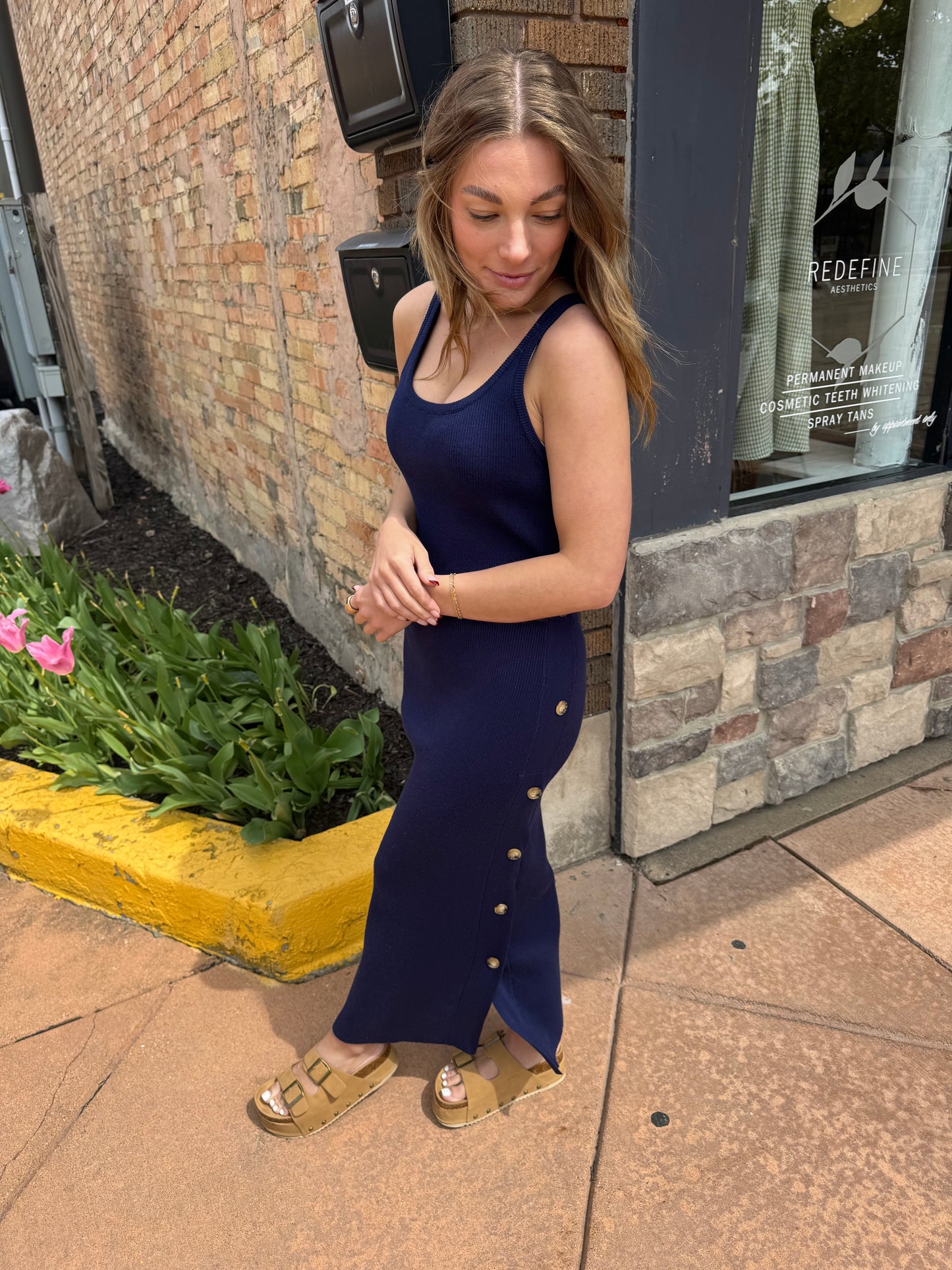 Coastal Tide Midi Dress
