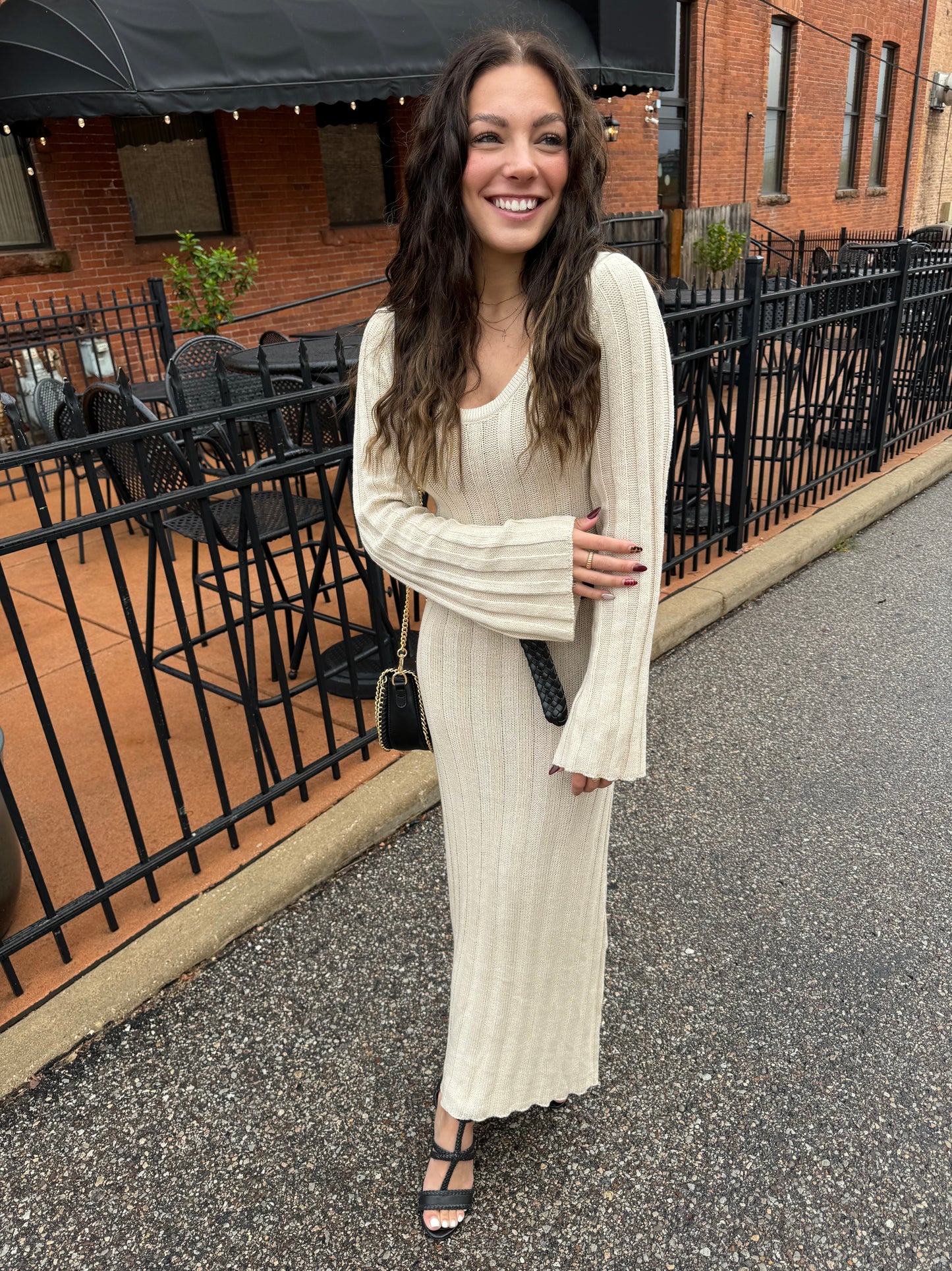 October Skies Sweater Maxi Dress