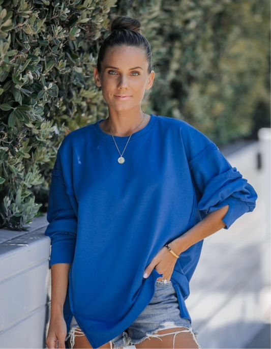 Trina Sweatshirt - Colbalt Blue