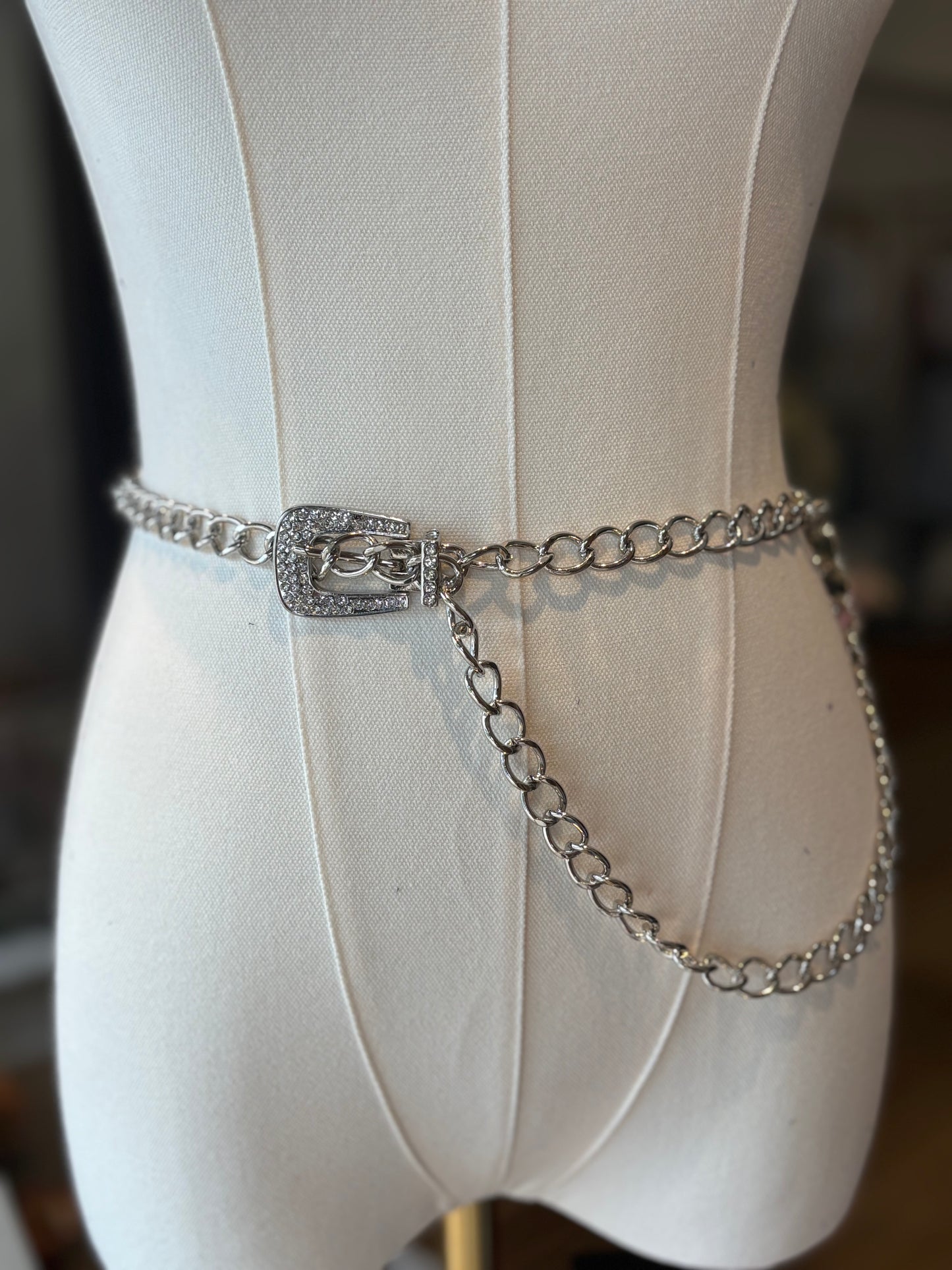Bling Chain Belt - Silver