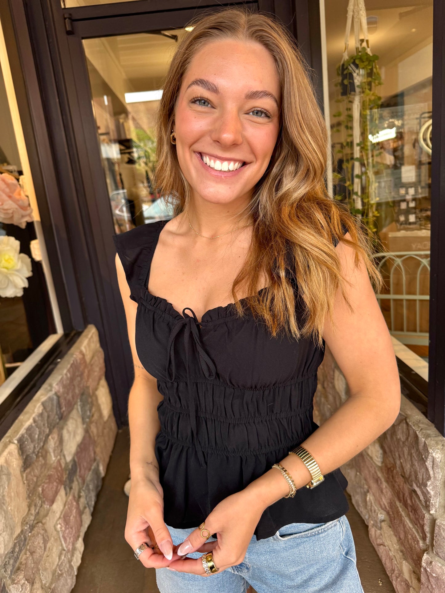 The Everly Peplum Top