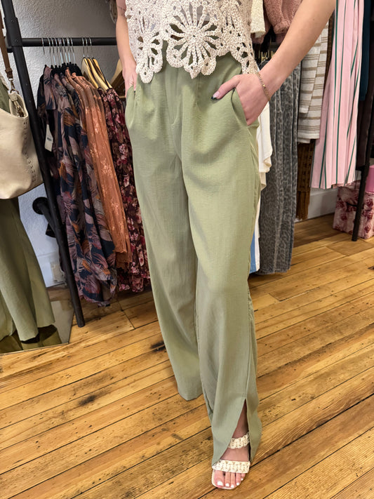 Sagewood Wide-Leg Trouser