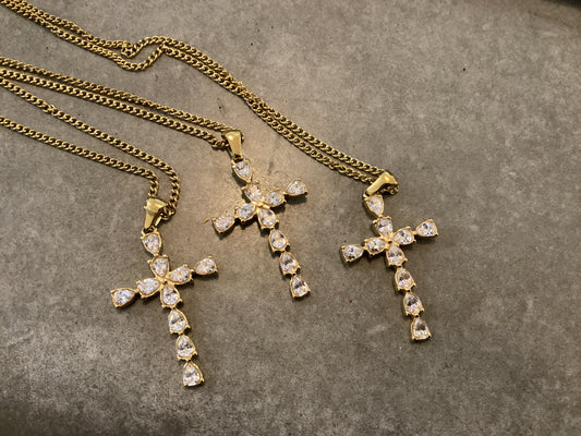 Golden Grace Cross Necklace