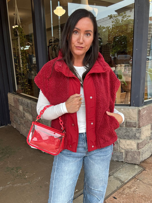 The Dakota Vest | Crimson