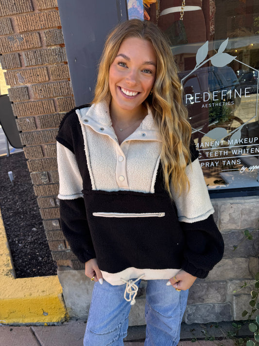 Midnight Oat Sherpa Pullover