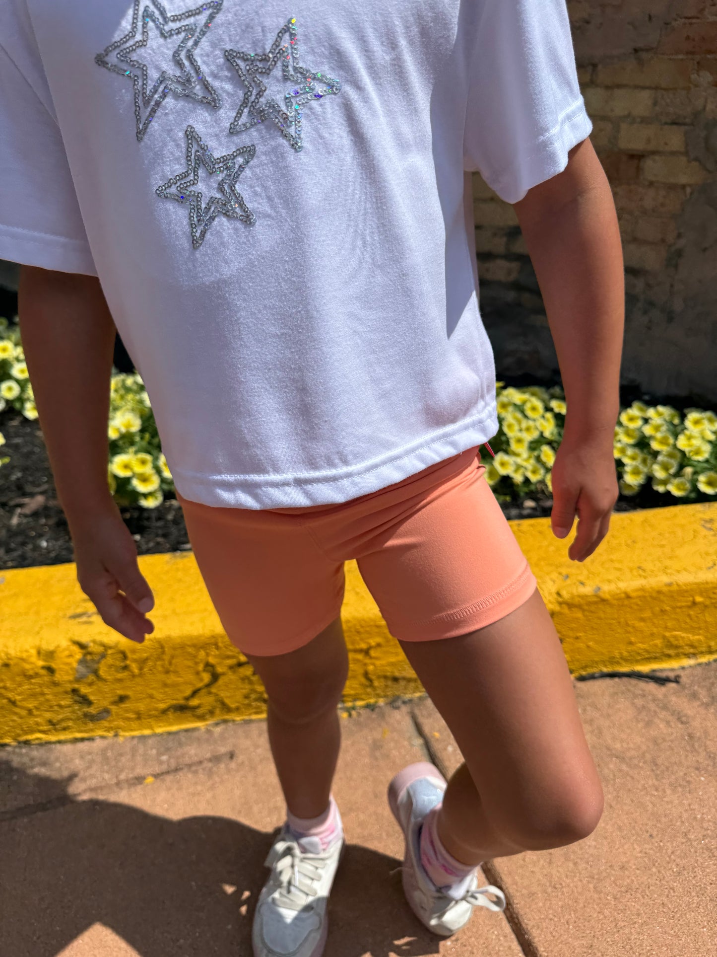 Desert Flower Biker Short Set (Toddler)