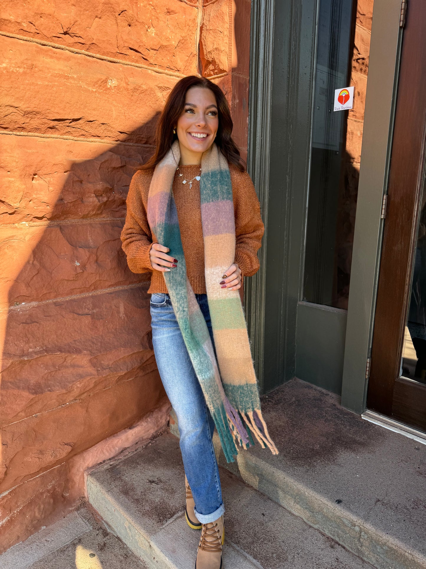 Cozy Breeze Oversized Fring Scarf