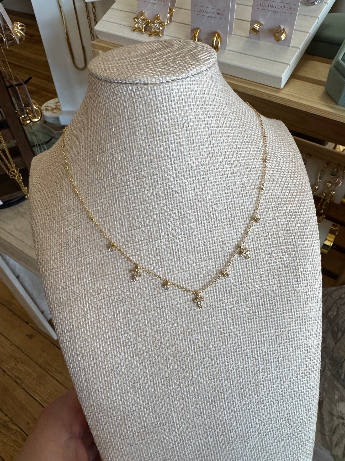 Miriam Whisper Cross Necklace