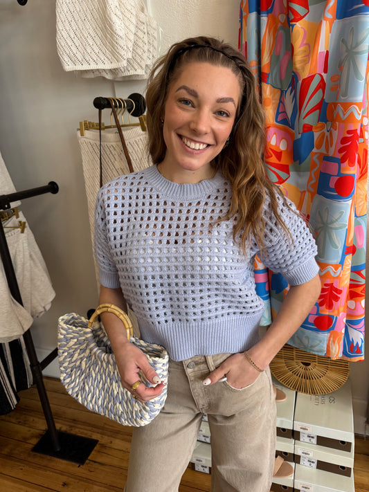 Alina Cropped Crochet Top