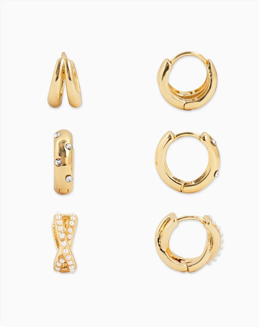Hannah Huggie Hoops Set
