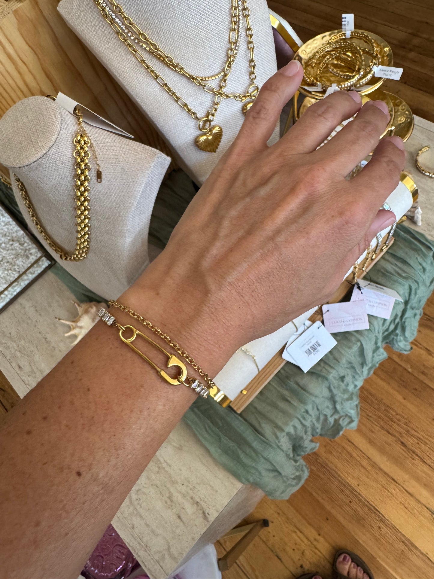 Sloane Safety Pin Bracelet