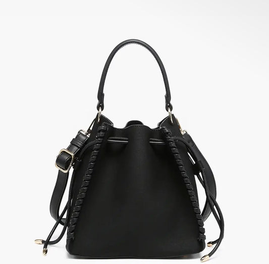 Elsa Suede Purse - Black