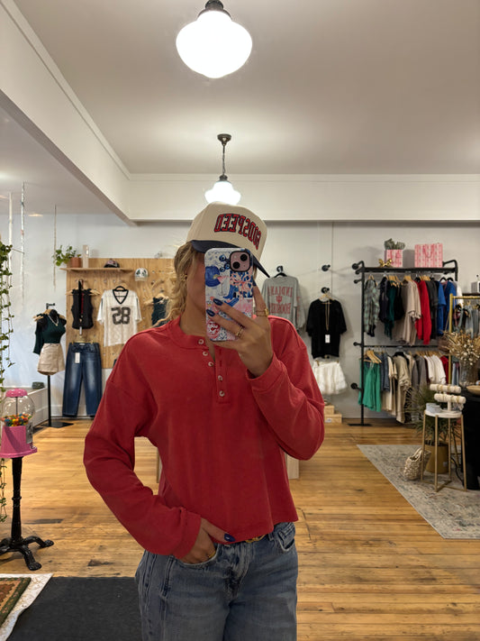 Harley Henley-Red