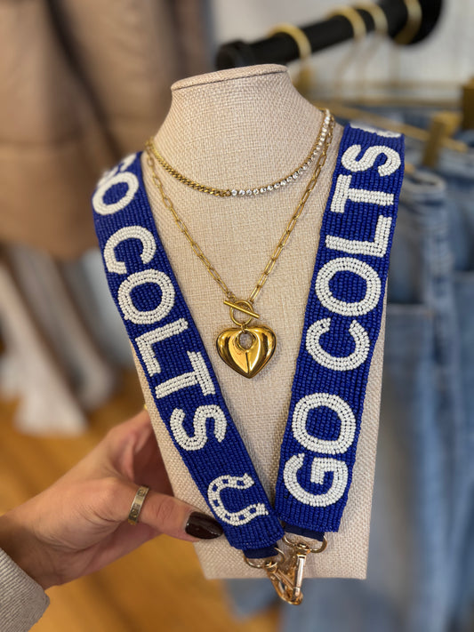 Colts Horseshoe Bag Strap