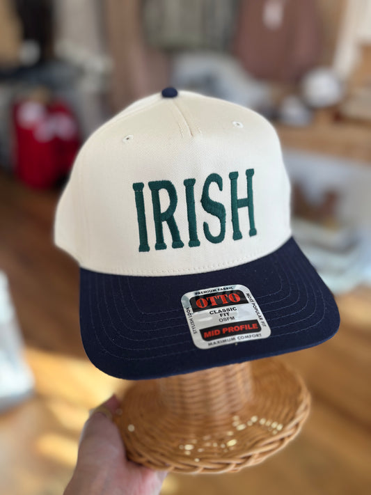 Irish Trucker Hat | Navy & Green