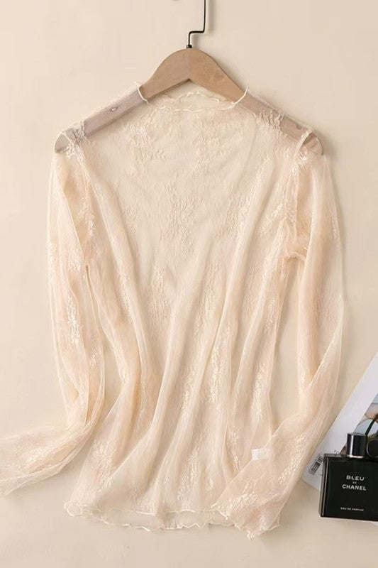 Cove Lace Top – Butter Yellow