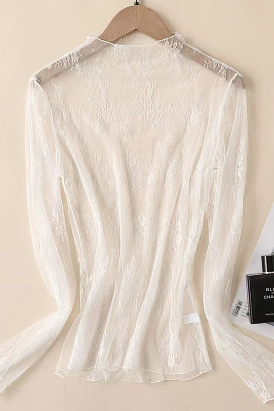 Cove Lace Top – White