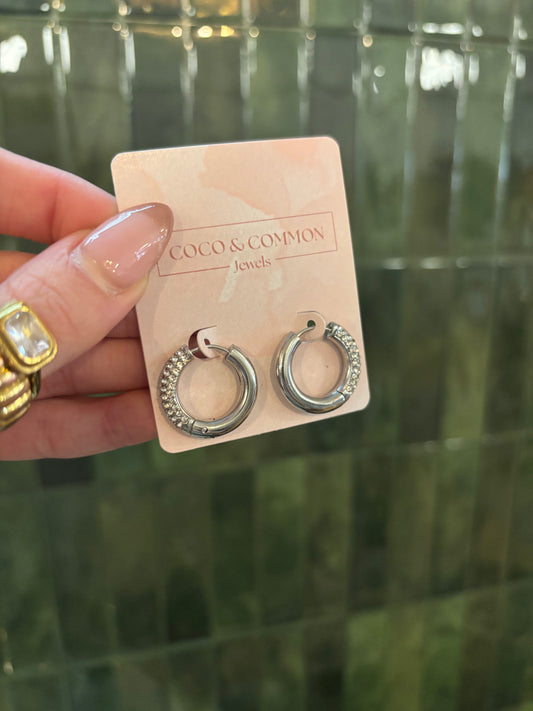 Stella Hoops | Silver