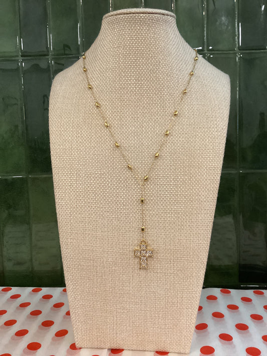 Radiant Faith Lariat Necklace