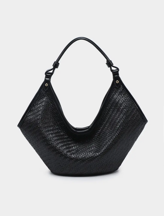 Jade Textured Bag | Black