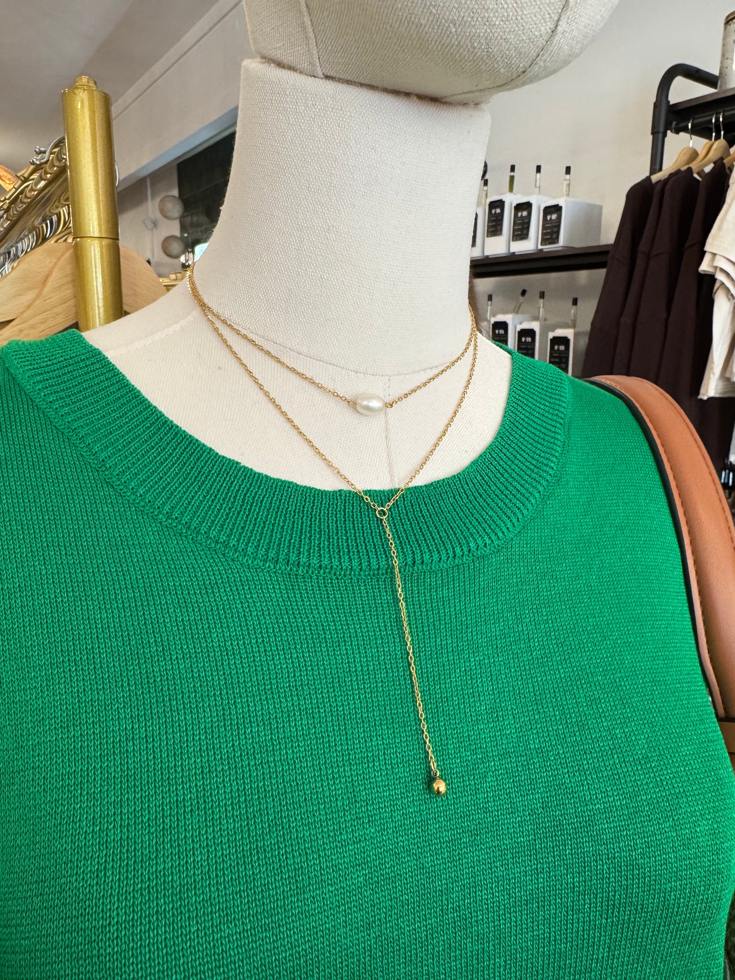 Luma Pearl Drop Necklace