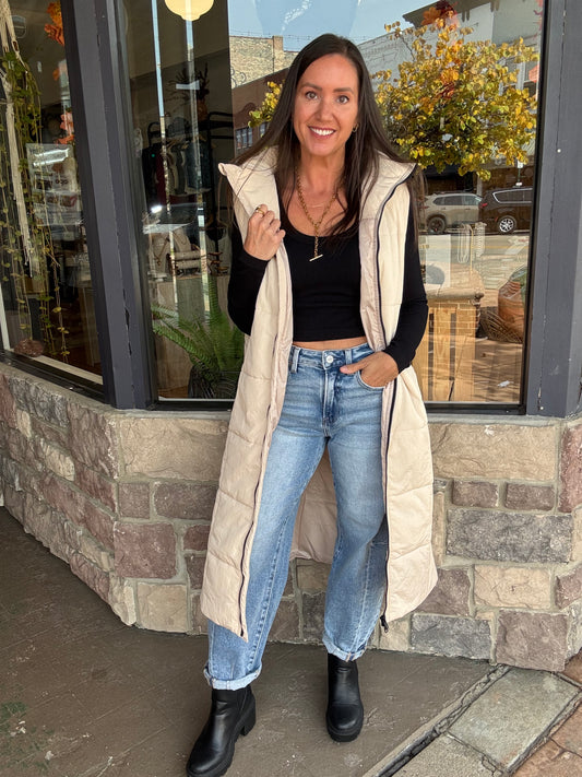 Harlow Longline Puffer Vest
