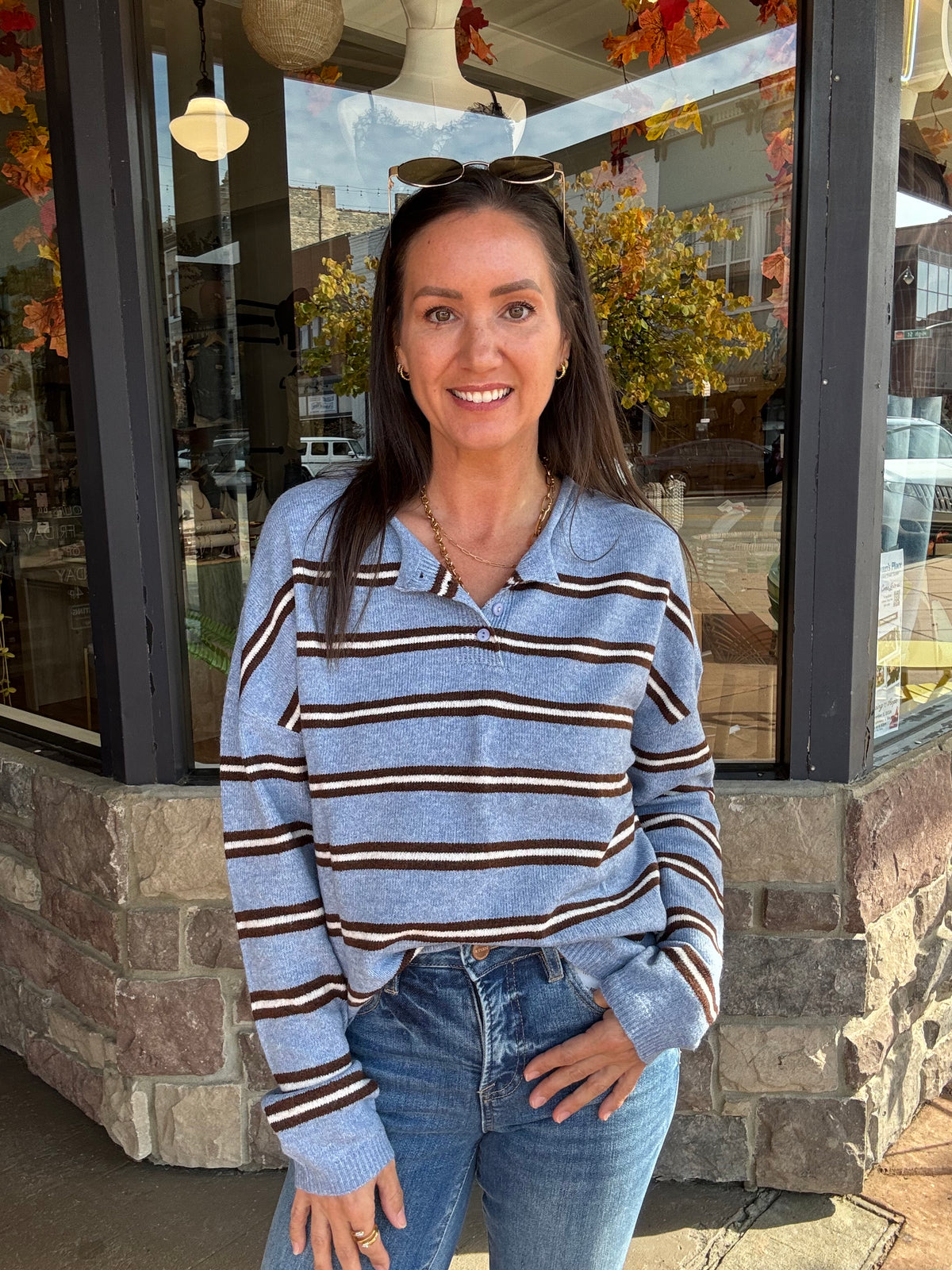 Winslow Striped Cardigan