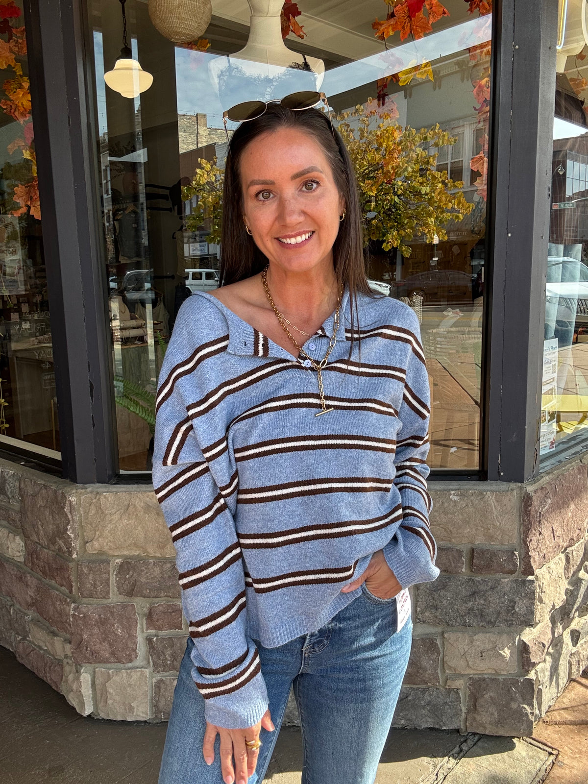 Winslow Striped Cardigan