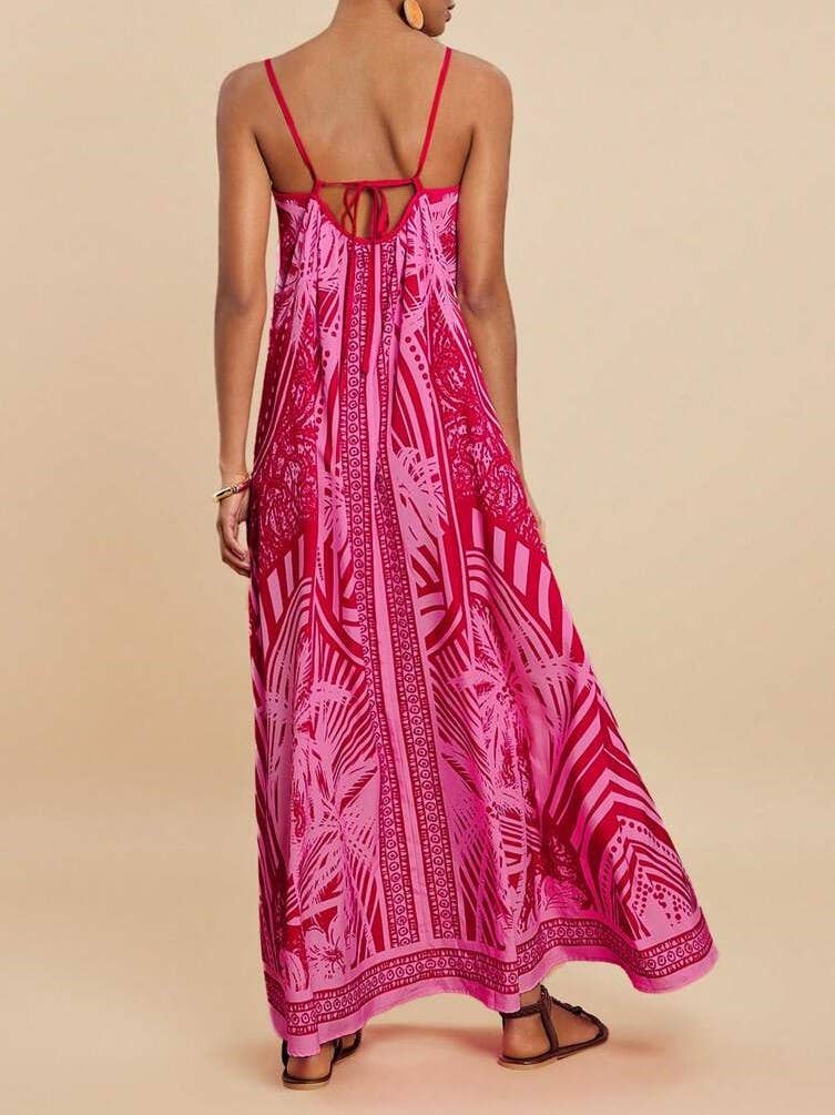 Sunset Palm Maxi Dress