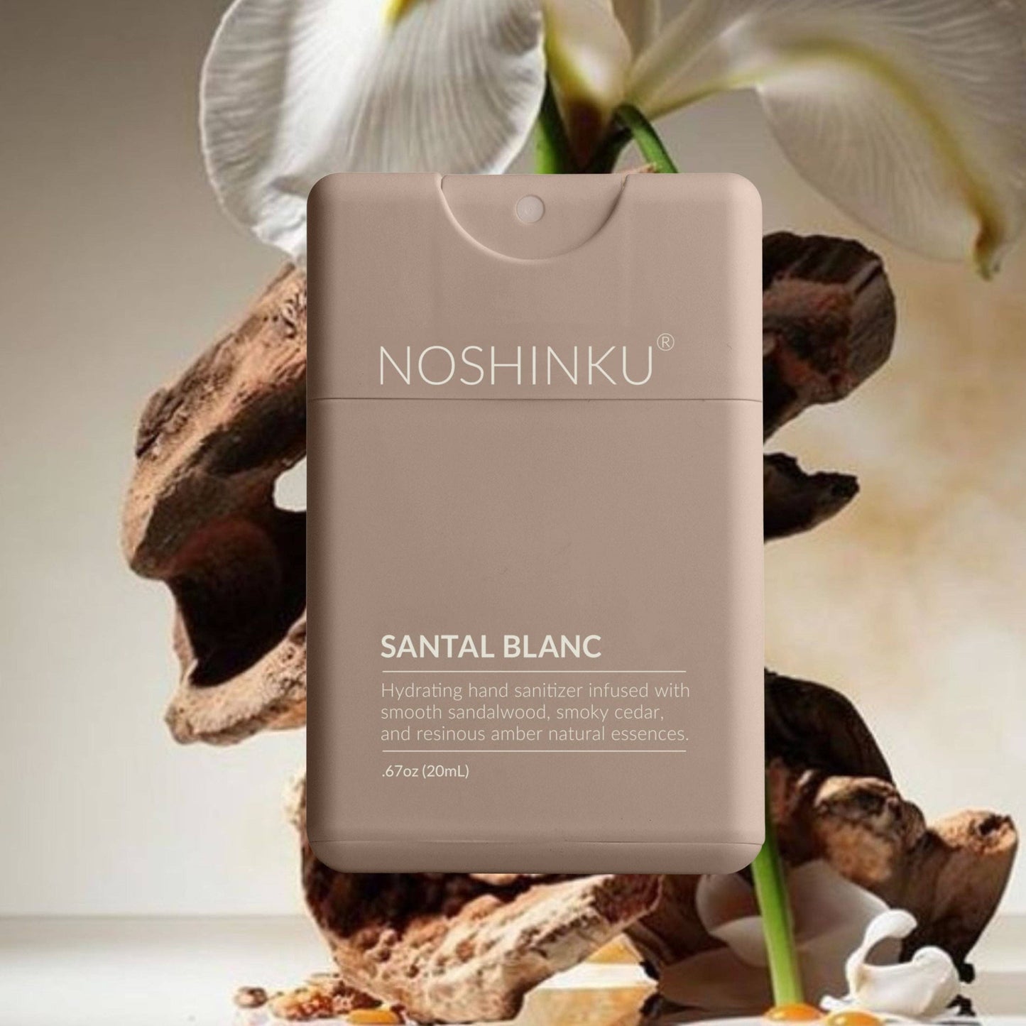 Santal Blanc Hydrating Pocket Hand Sanitizer