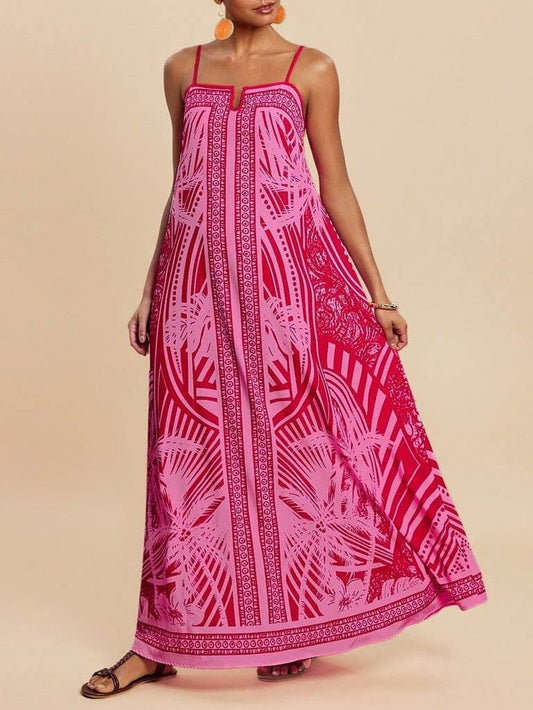 Sunset Palm Maxi Dress