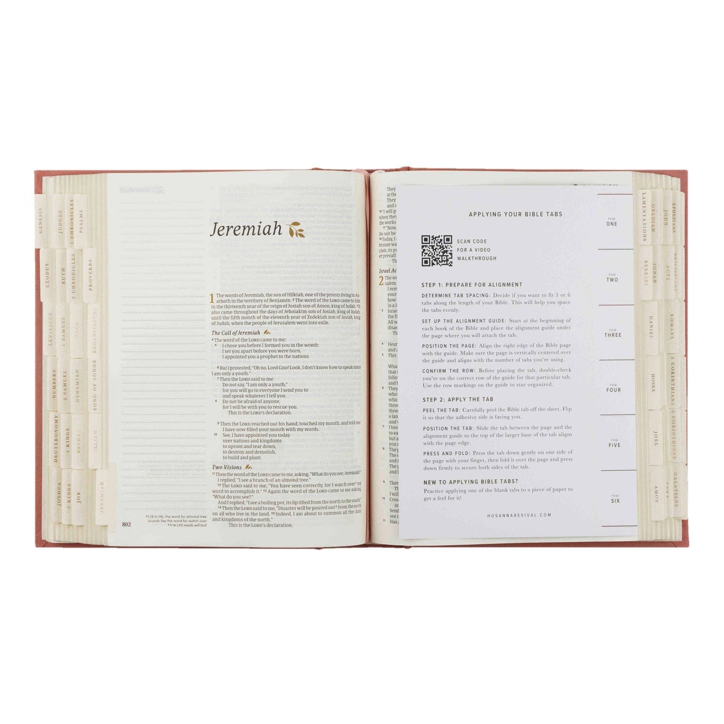 Hosanna Revival Bible Tabs: Gold Foiling