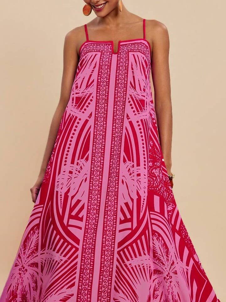 Sunset Palm Maxi Dress