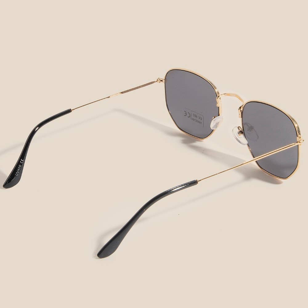 Metal Frame Round Sunglasses