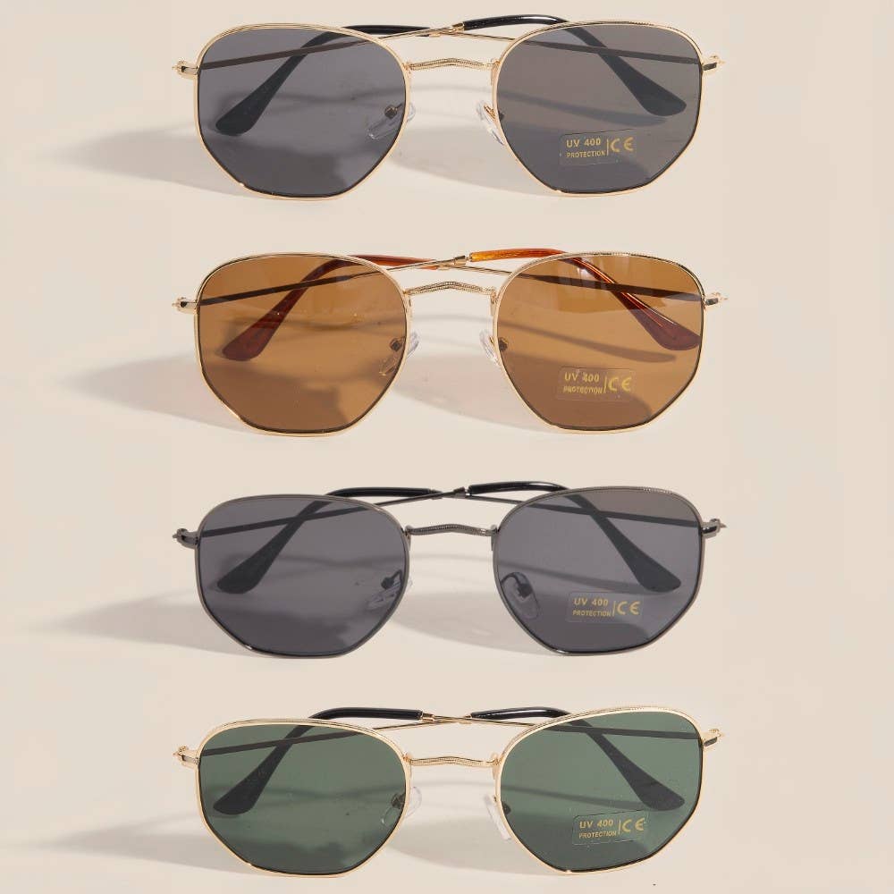 Metal Frame Round Sunglasses