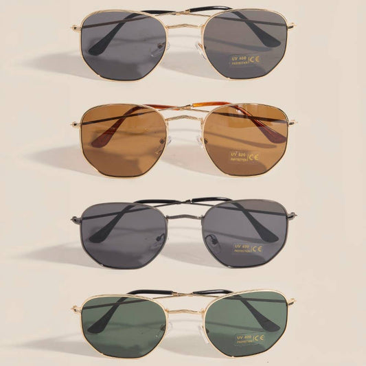 Metal Frame Round Sunglasses