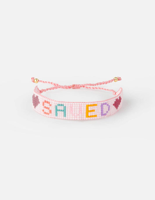 Saved Micro Bead String Bracelet