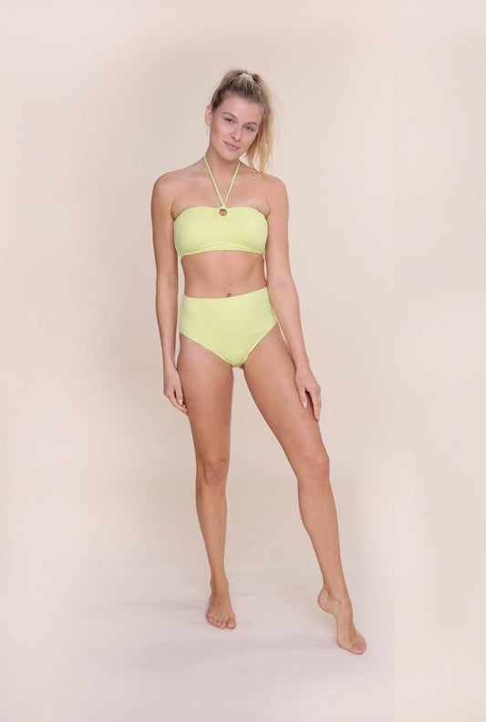 Lime Halter Bikini Top