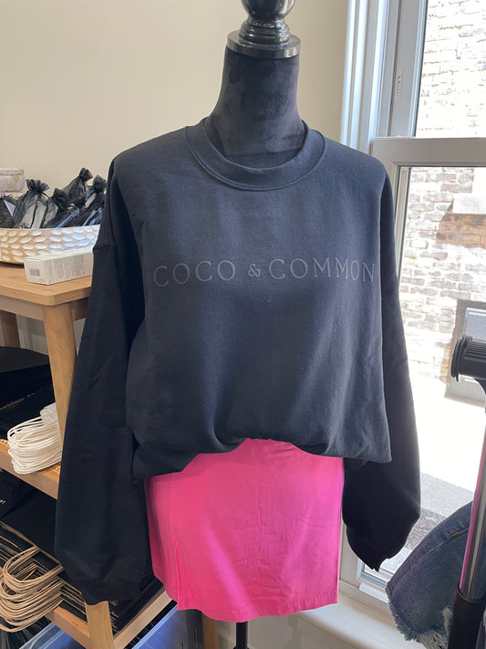 Coco & Common Black Sweatshirt