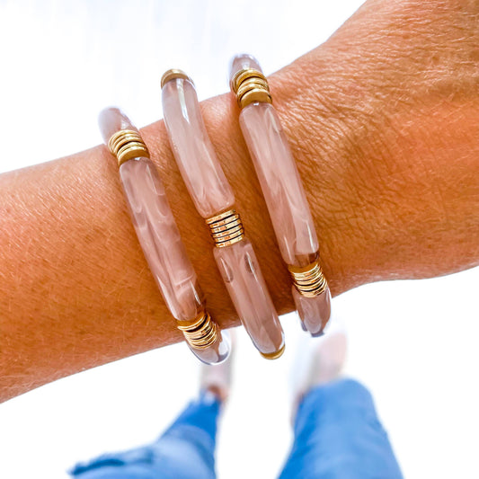 Tan & Disc Bracelet