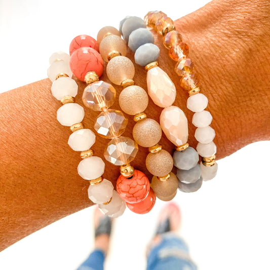 Peachy Keen Bracelet Stack