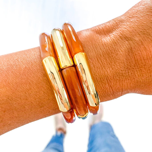 Orange & Gold Bracelet