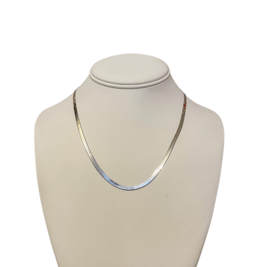Silver Herringbone